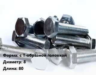 Болт с Т-образной головкой 8х80